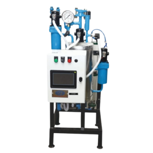Air Purger system for removing air and non-condensable gases from ammonia refrigeration cycles.